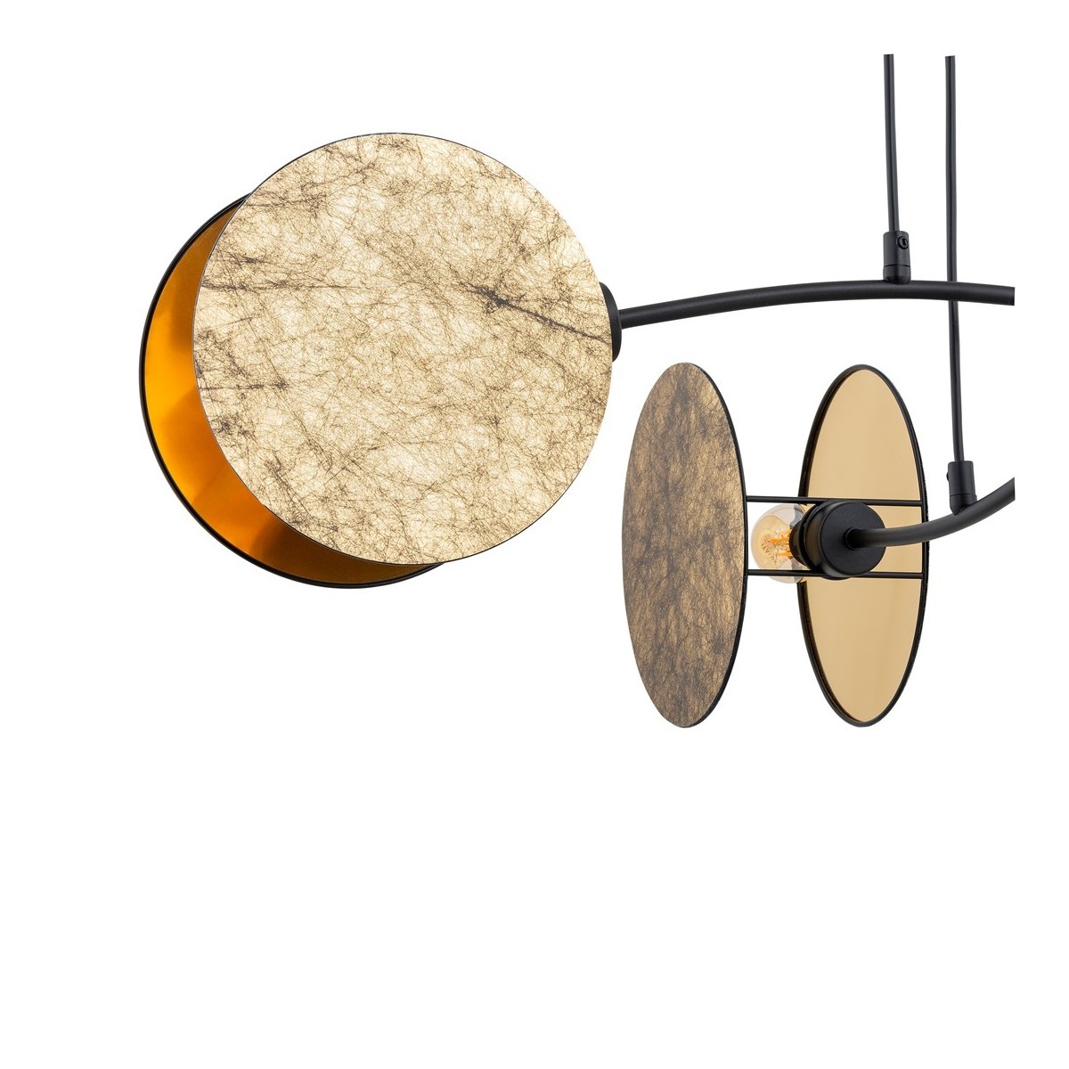 Emibig MOTIF 4 GOLD EM1326/4 kolor czarny z kategorii lampy wiszące