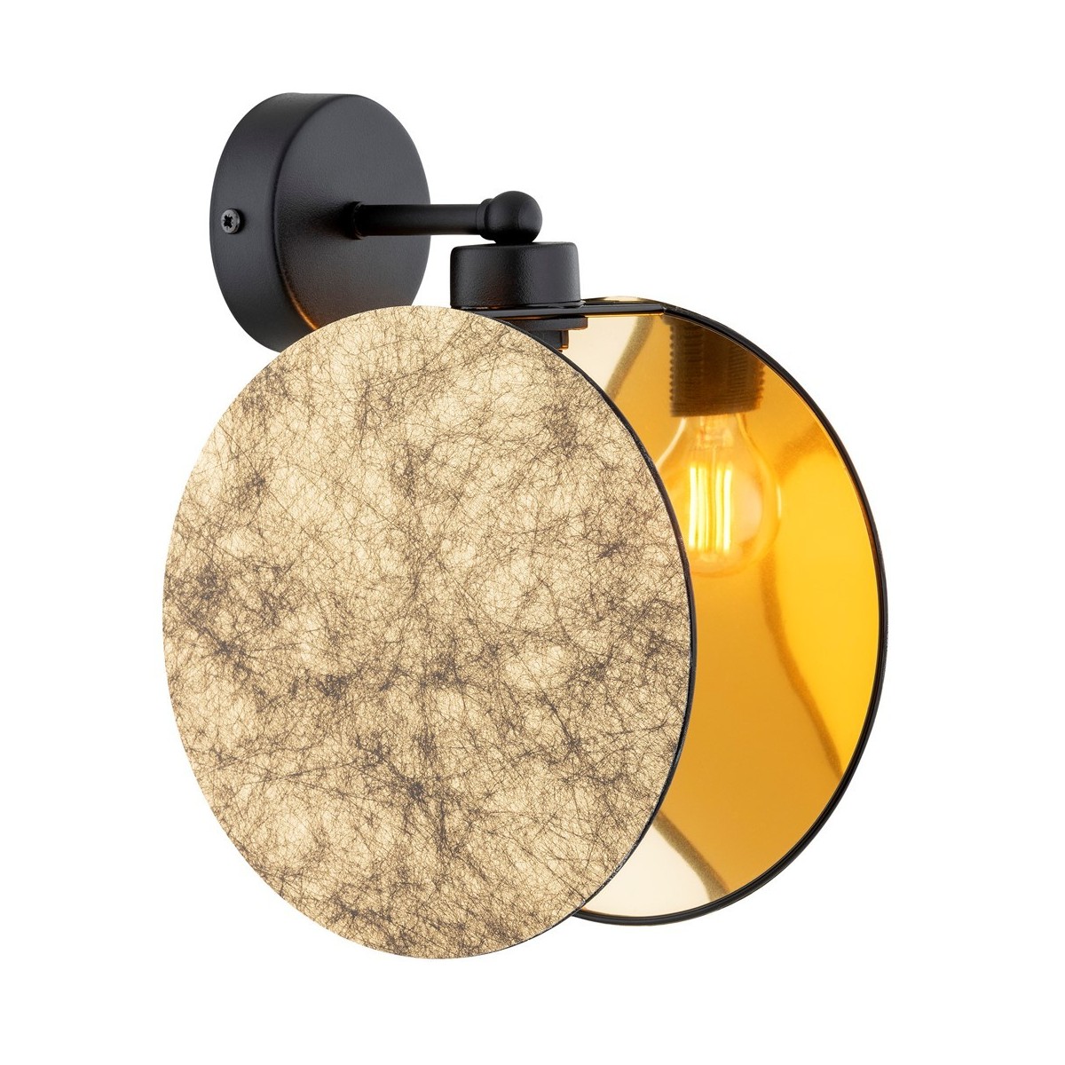 Emibig MOTIF K1 GOLD EM1326/K1 kolor czarny z kategorii kinkiety