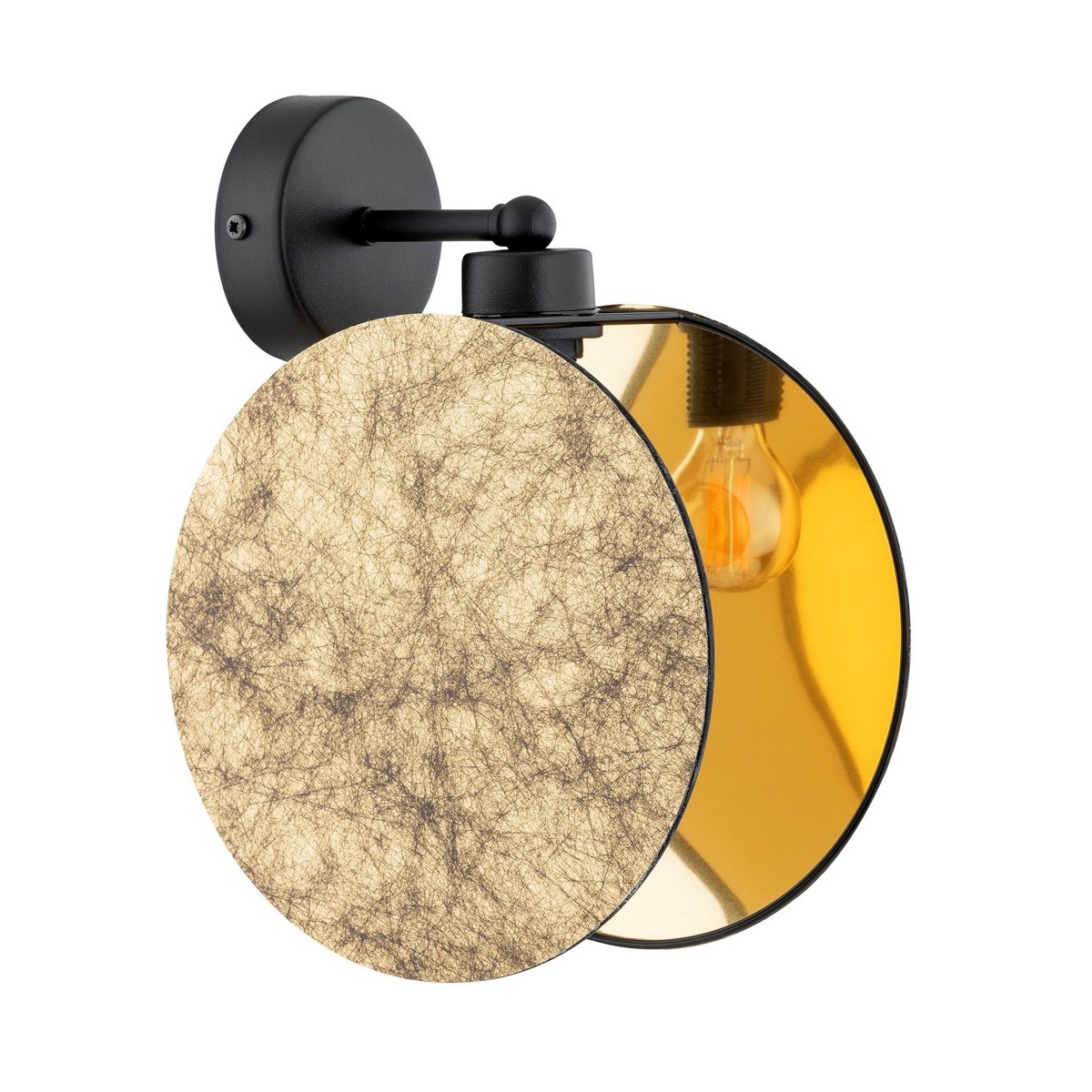 Emibig MOTIF K1 GOLD EM1326/K1 kolor czarny z kategorii kinkiety