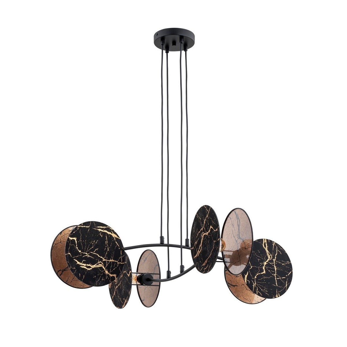 Emibig MOTIF 4 MARBEL EM1327/4 kolor czarny z kategorii lampy wiszące