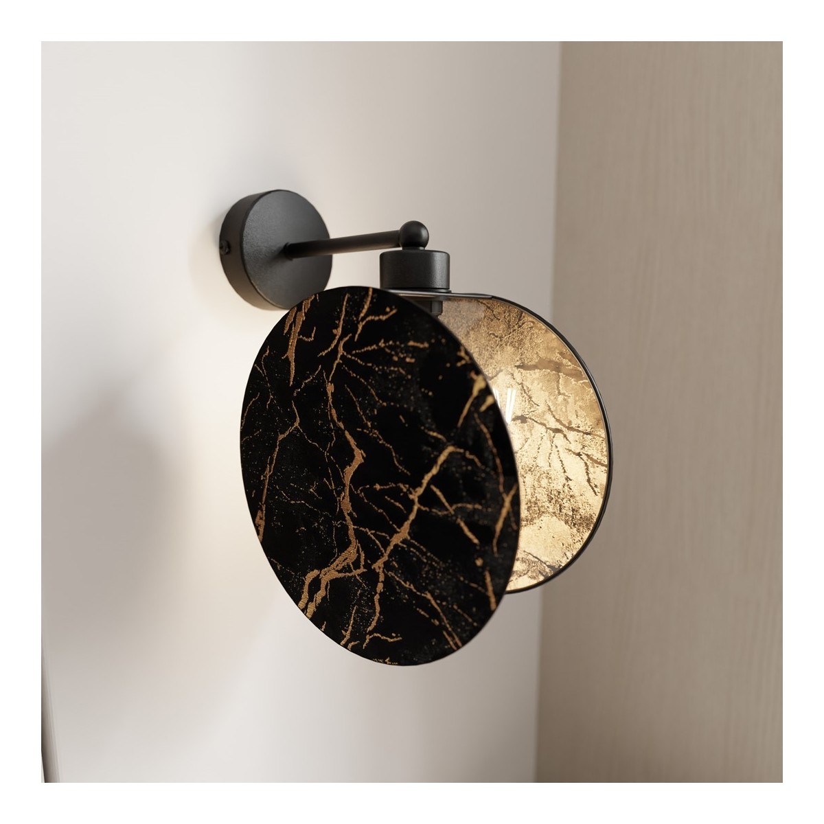 Emibig MOTIF K1 MARBEL EM1327/K1 kolor czarny z kategorii kinkiety