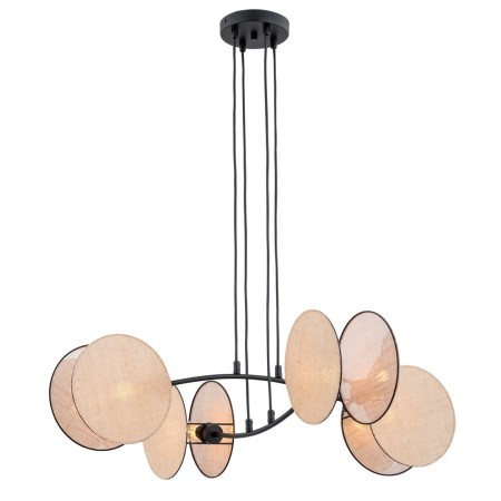 Emibig MOTIF 4 NATURAL EM1328/4 kolor czarny z kategorii lampy wiszące