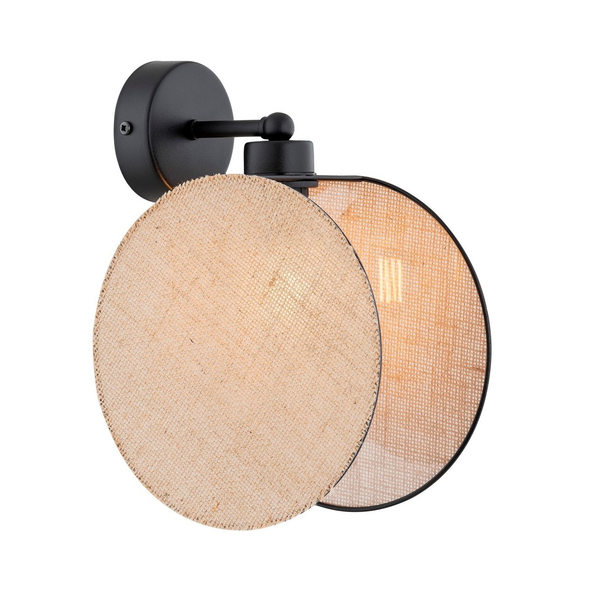 Emibig MOTIF K1 NATURAL EM1328/K1 kolor czarny z kategorii kinkiety