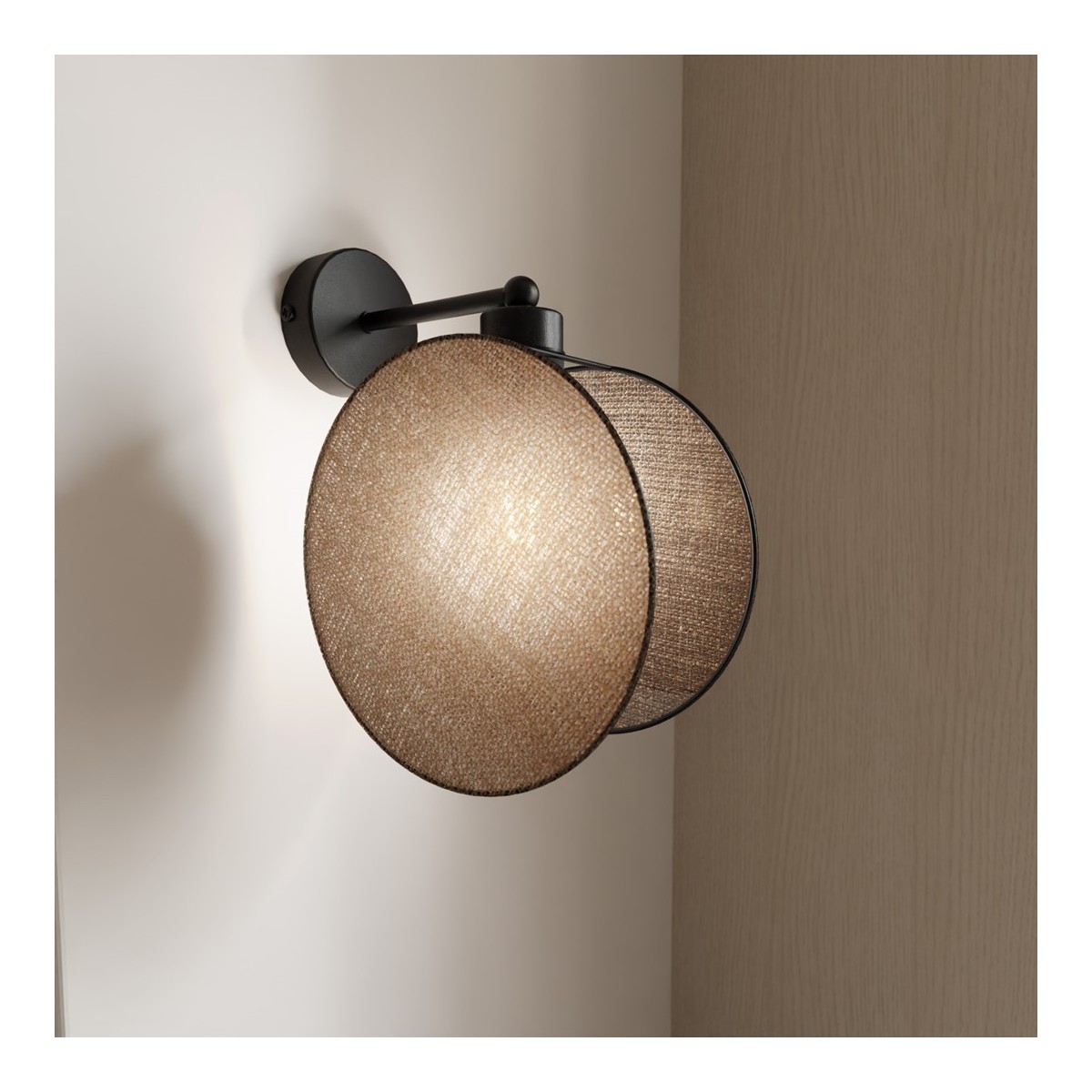 Emibig MOTIF K1 NATURAL EM1328/K1 kolor czarny z kategorii kinkiety