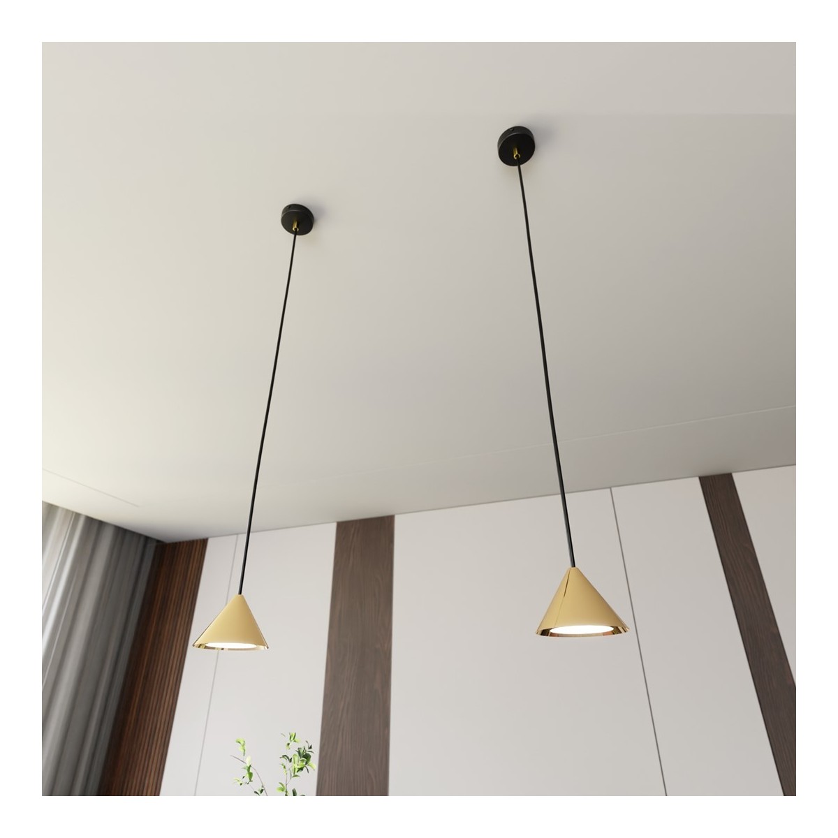 Emibig ELIT 1 BL GOLD EM1329/1 kolor czarny z kategorii lampy wiszące