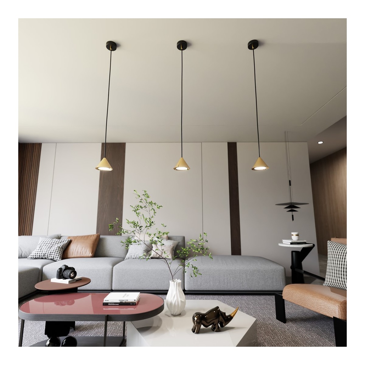 Emibig ELIT 1 BL GOLD EM1329/1 kolor czarny z kategorii lampy wiszące