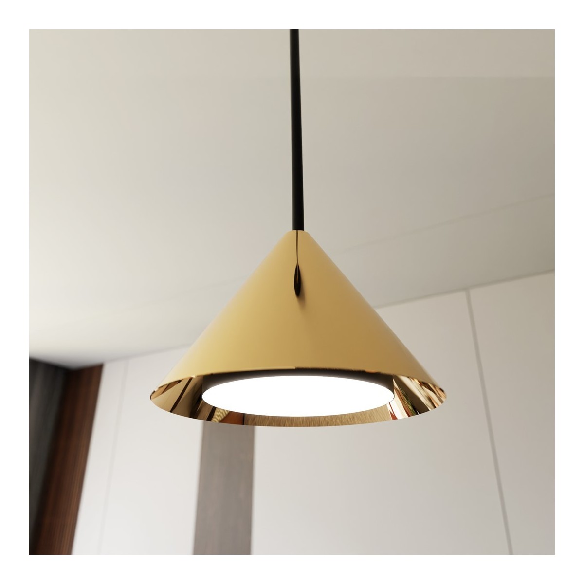 Emibig ELIT 1 BL GOLD EM1329/1 kolor czarny z kategorii lampy wiszące