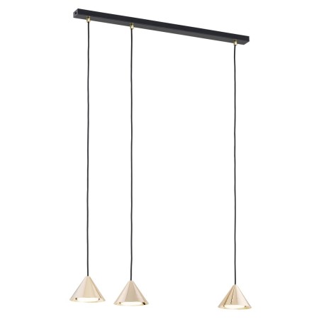 Emibig ELIT 3 BL GOLD EM1329/3 kolor czarny z kategorii lampy wiszące