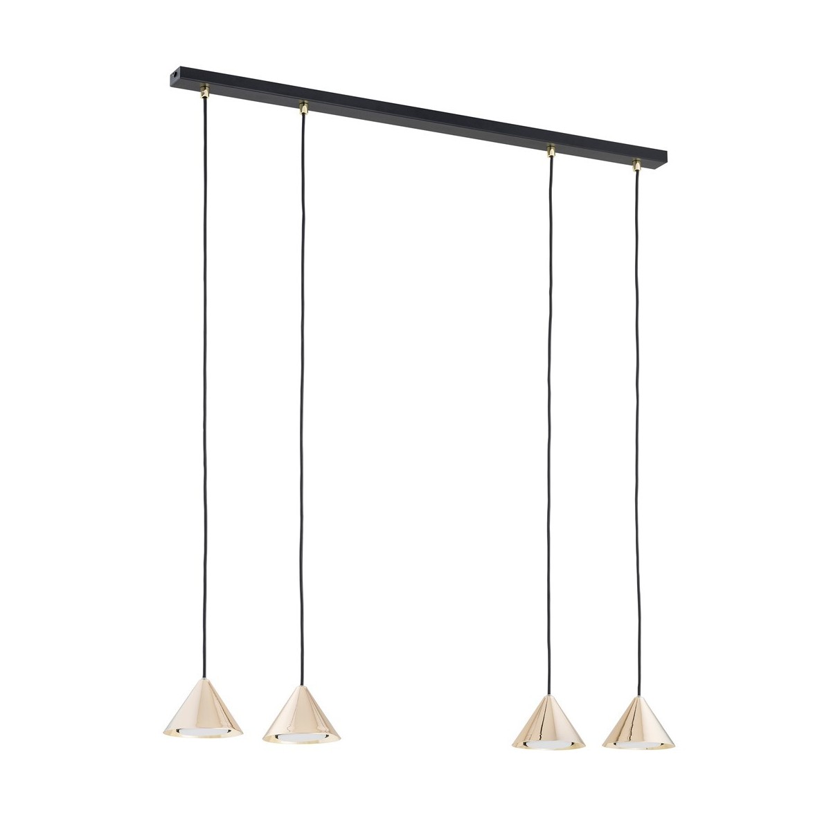 Emibig ELIT 4 BL GOLD EM1329/4 kolor czarny z kategorii lampy wiszące