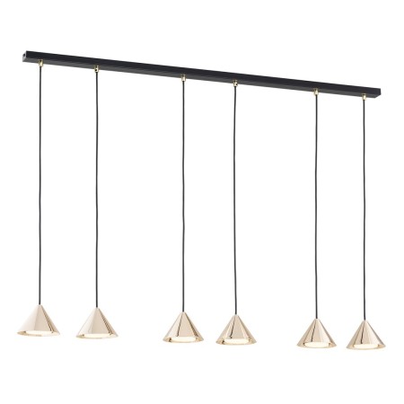 Emibig ELIT 6 BL GOLD EM1329/6 kolor czarny z kategorii lampy wiszące