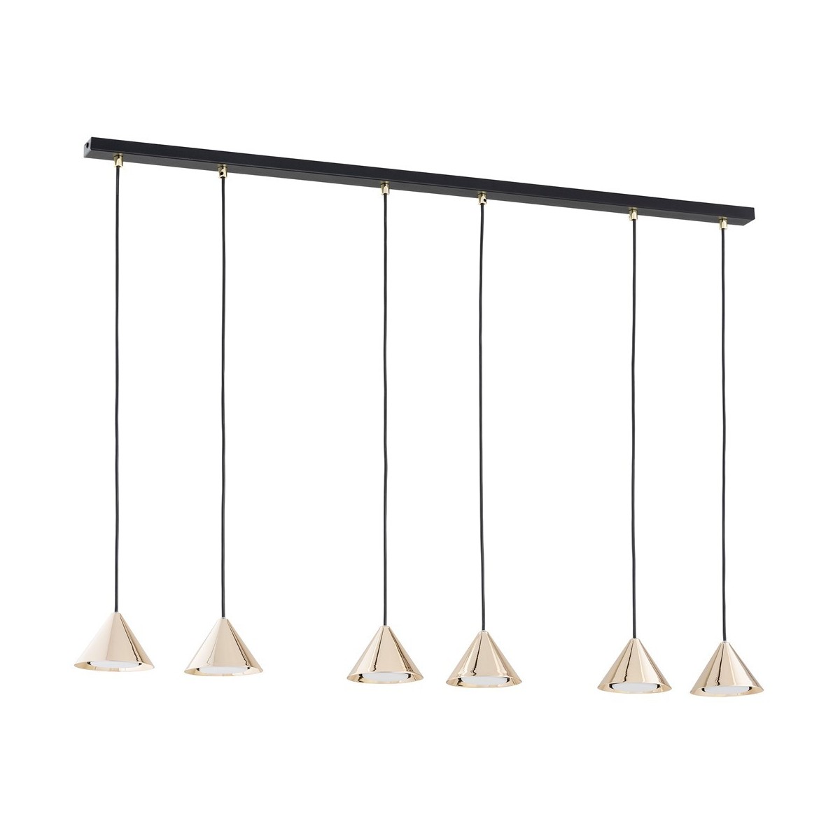 Emibig ELIT 6 BL GOLD EM1329/6 kolor czarny z kategorii lampy wiszące