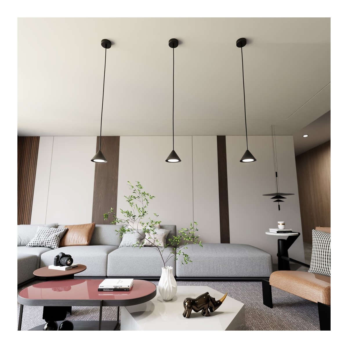 Emibig ELIT 1 BLACK EM1330/1 kolor czarny z kategorii lampy wiszące