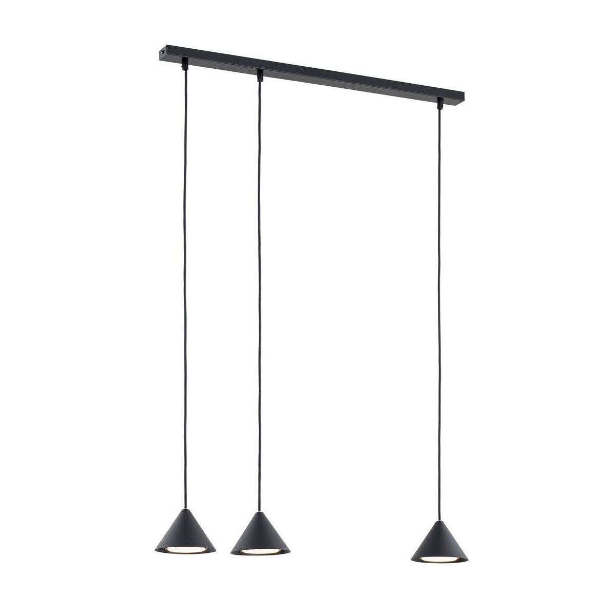 Emibig ELIT 3 BLACK EM1330/3 kolor czarny z kategorii lampy wiszące