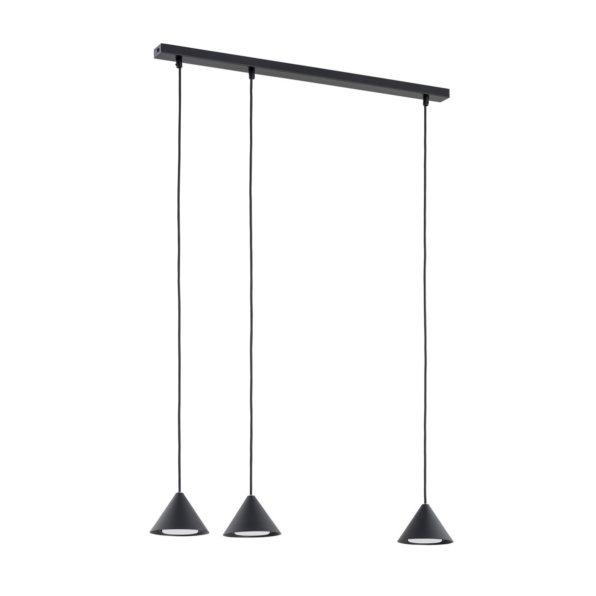 Emibig ELIT 3 BLACK EM1330/3 kolor czarny z kategorii lampy wiszące