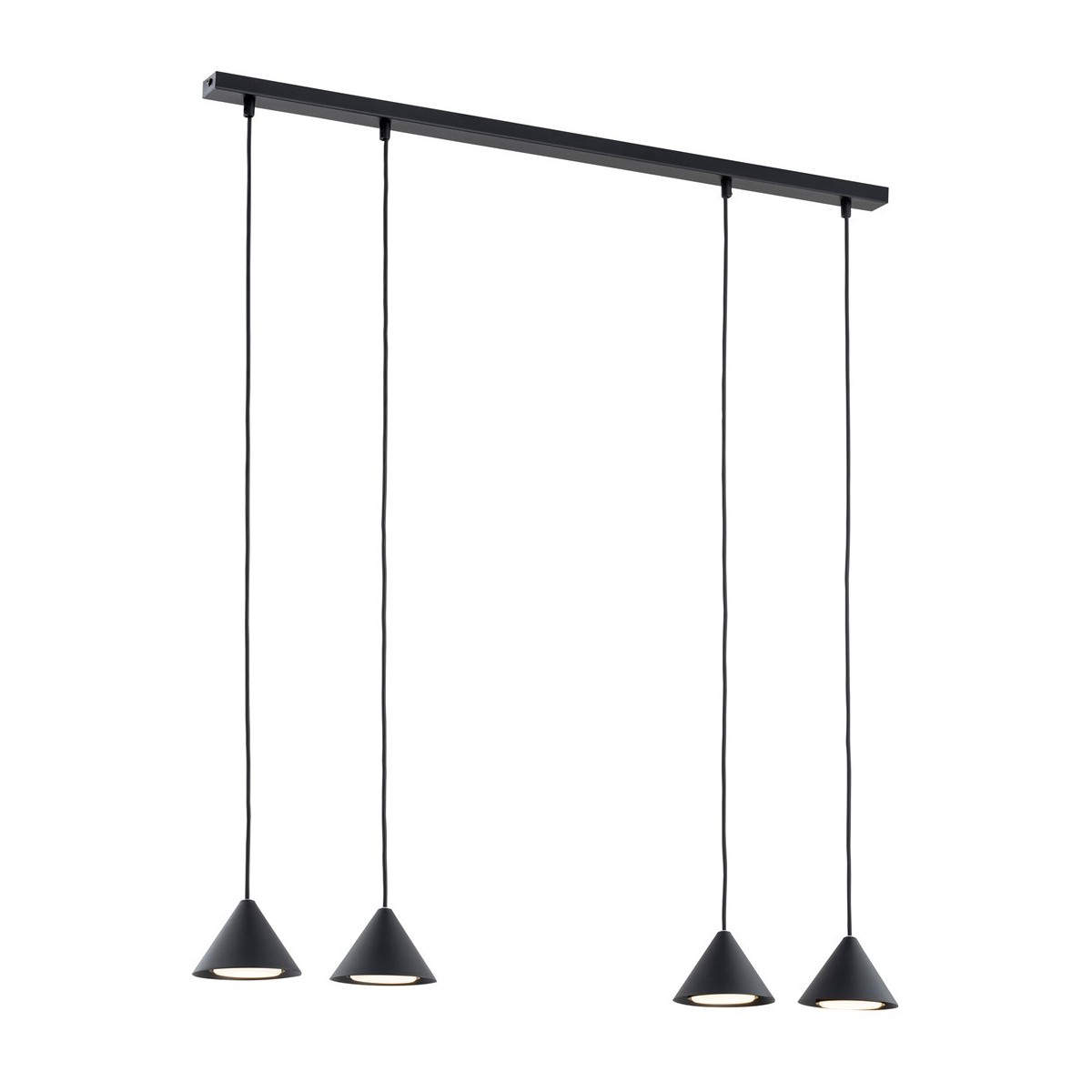 Emibig ELIT 4 BLACK EM1330/4 kolor czarny z kategorii lampy wiszące