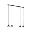 Emibig ELIT 4 BLACK EM1330/4 kolor czarny z kategorii lampy wiszące