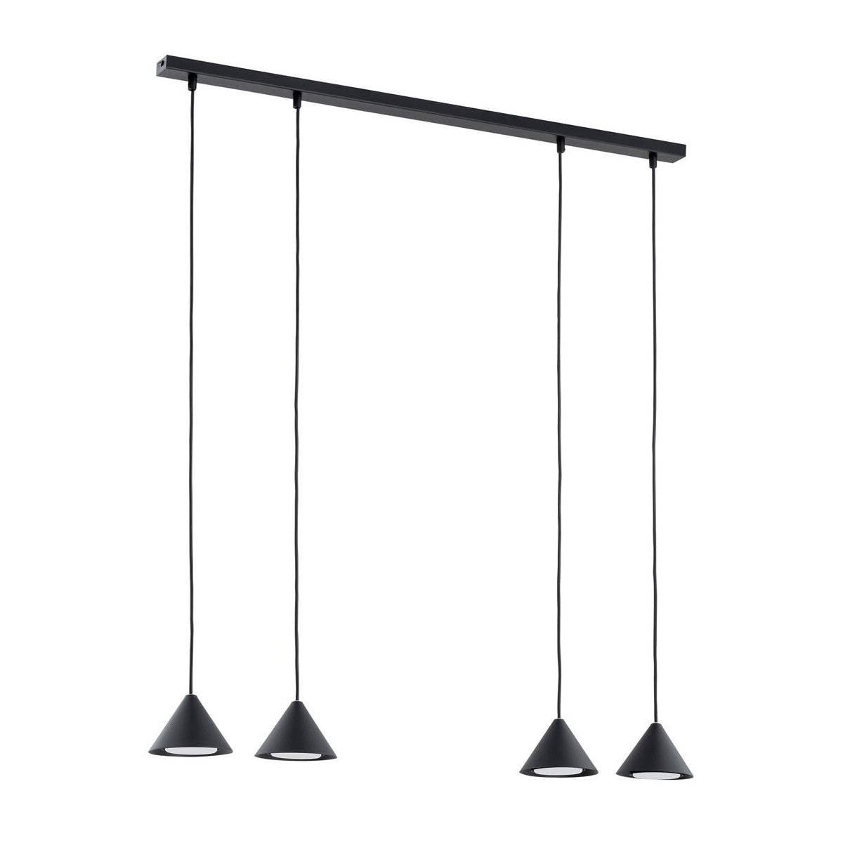 Emibig ELIT 4 BLACK EM1330/4 kolor czarny z kategorii lampy wiszące