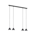 Emibig ELIT 4 BLACK EM1330/4 kolor czarny z kategorii lampy wiszące