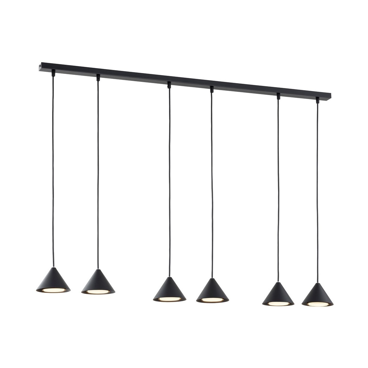 Emibig ELIT 6 BLACK EM1330/6 kolor czarny z kategorii lampy wiszące