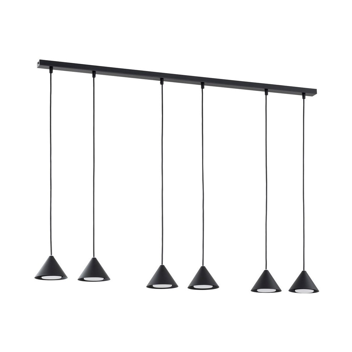 Emibig ELIT 6 BLACK EM1330/6 kolor czarny z kategorii lampy wiszące