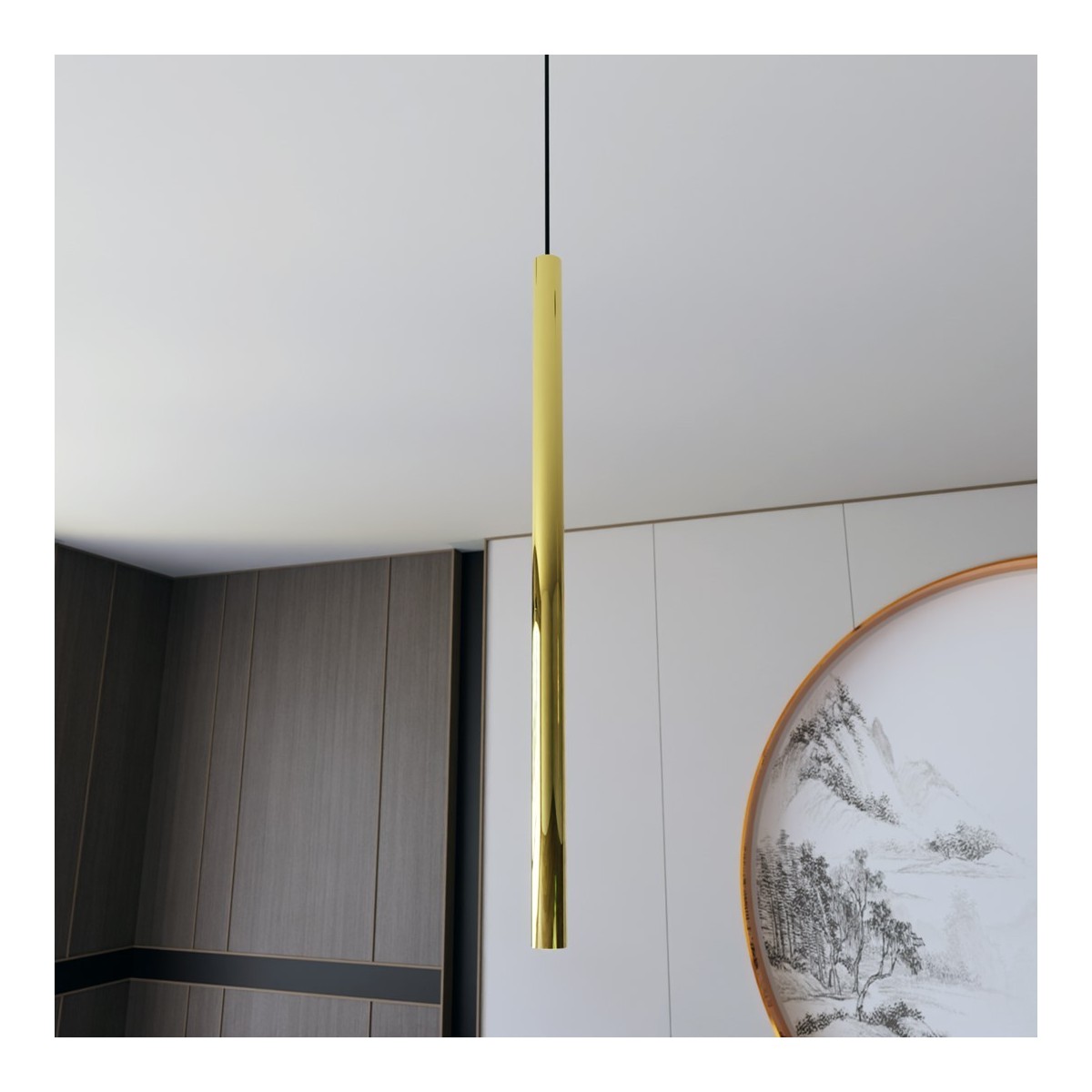 Emibig SELTER 1 GOLD EM1332/1 kolor czarny z kategorii lampy wiszące