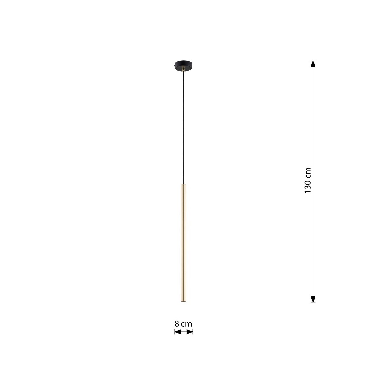 Emibig SELTER 1 GOLD EM1332/1 kolor czarny z kategorii lampy wiszące