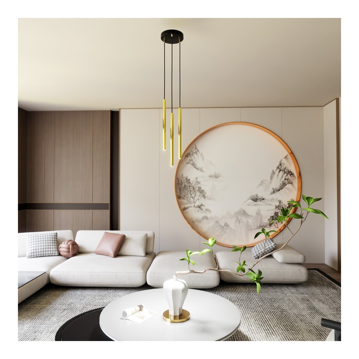 Emibig SELTER 3 PREMIUM GOLD EM1332/3PREM kolor czarny z kategorii lampy wiszące