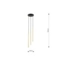 Emibig SELTER 3 PREMIUM GOLD EM1332/3PREM kolor czarny z kategorii lampy wiszące