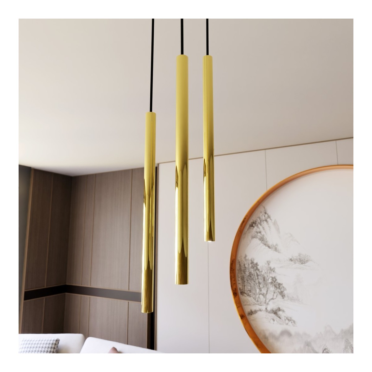 Emibig SELTER 3 PREMIUM GOLD EM1332/3PREM kolor czarny z kategorii lampy wiszące