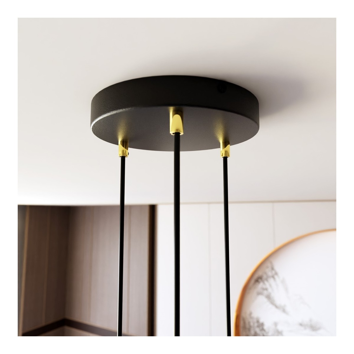 Emibig SELTER 3 PREMIUM GOLD EM1332/3PREM kolor czarny z kategorii lampy wiszące