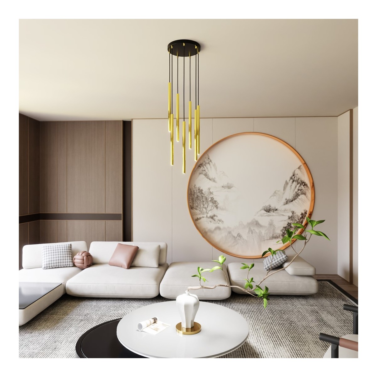 Emibig SELTER 7 PREMIUM GOLD EM1332/7PREM kolor czarny z kategorii lampy wiszące