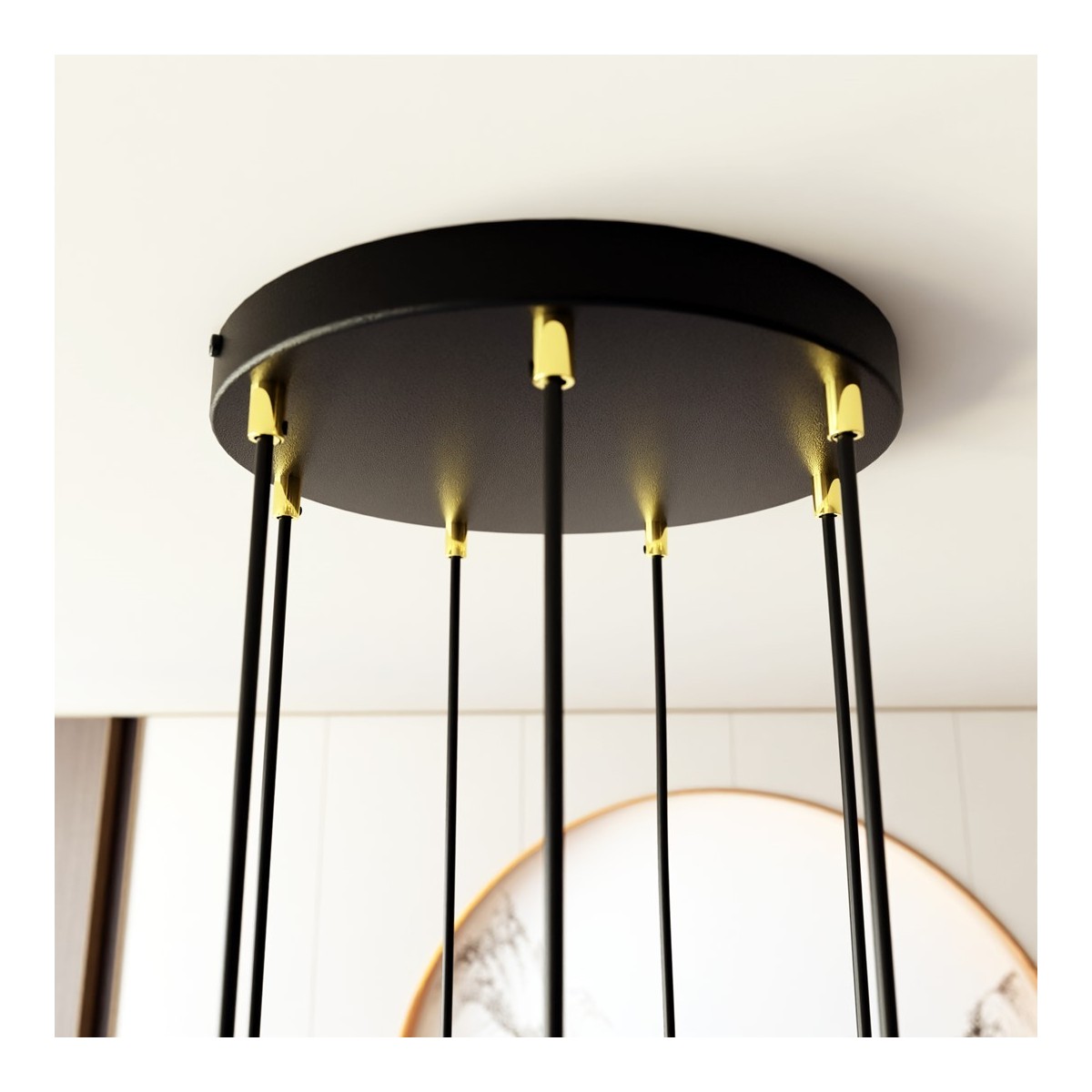 Emibig SELTER 7 PREMIUM GOLD EM1332/7PREM kolor czarny z kategorii lampy wiszące