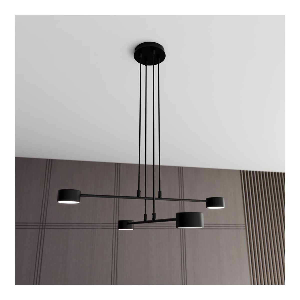 Emibig MODUS 4 BLACK EM1339/4 kolor czarny z kategorii lampy wiszące