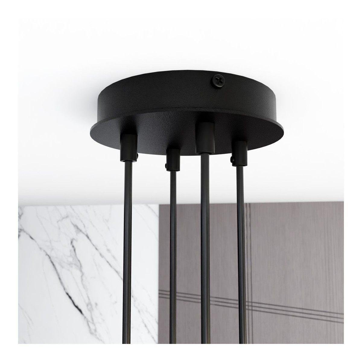 Emibig MODUS 4 BLACK EM1339/4 kolor czarny z kategorii lampy wiszące