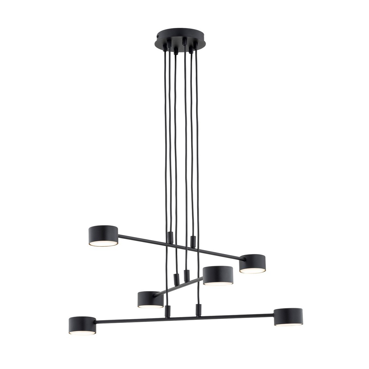 Emibig MODUS 6 BLACK EM1339/6 kolor czarny z kategorii lampy wiszące