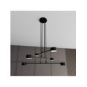 Emibig MODUS 6 BLACK EM1339/6 kolor czarny z kategorii lampy wiszące