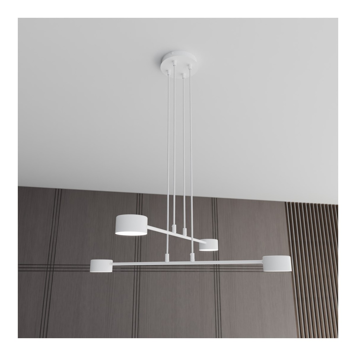 Emibig MODUS 4 WHITE EM1340/4 kolor biały z kategorii lampy wiszące