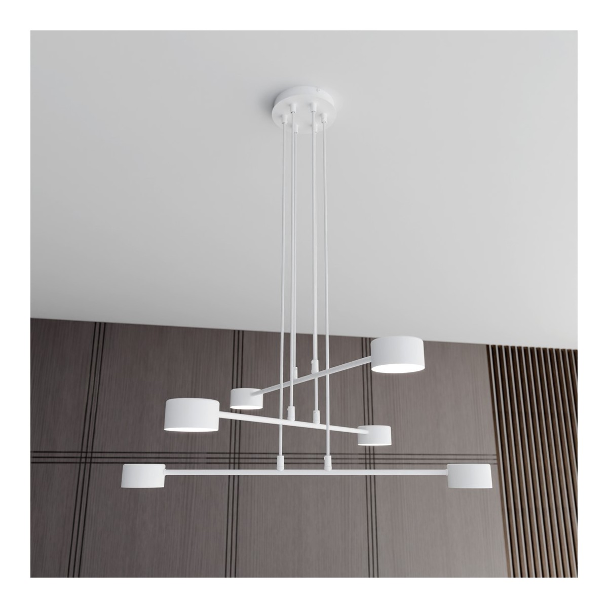 Emibig MODUS 6 WHITE EM1340/6 kolor biały z kategorii lampy wiszące