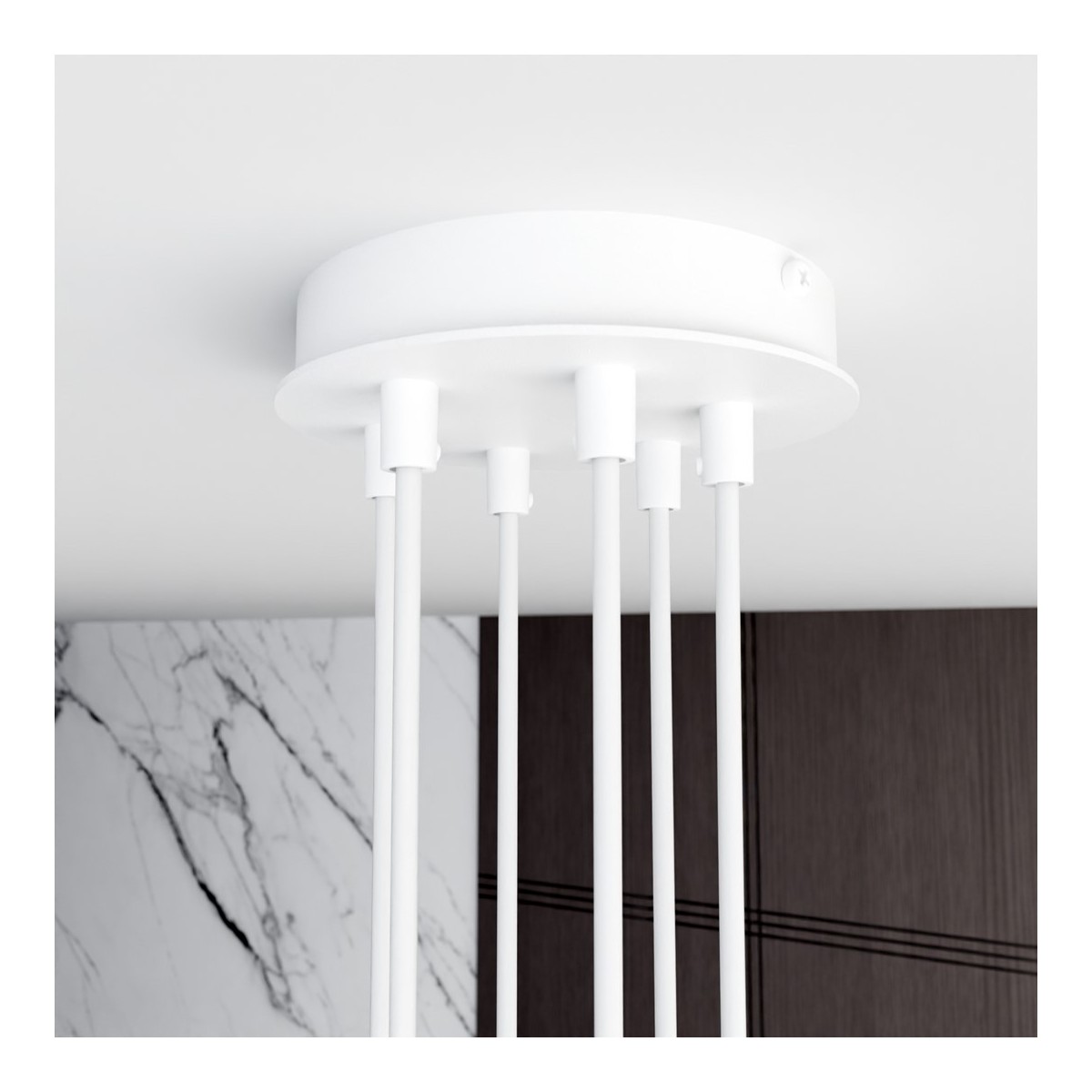 Emibig MODUS 6 WHITE EM1340/6 kolor biały z kategorii lampy wiszące