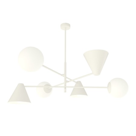 Emibig HERMES 6 WHITE EM1348/6 kolor biały z kategorii lampy sufitowe