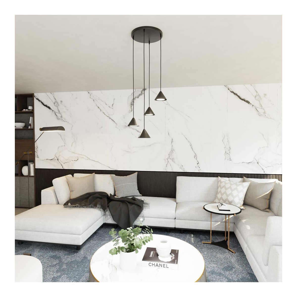 Emibig ELIT 4 PREMIUM BLACK EM1330/4PREM kolor czarny z kategorii lampy wiszące