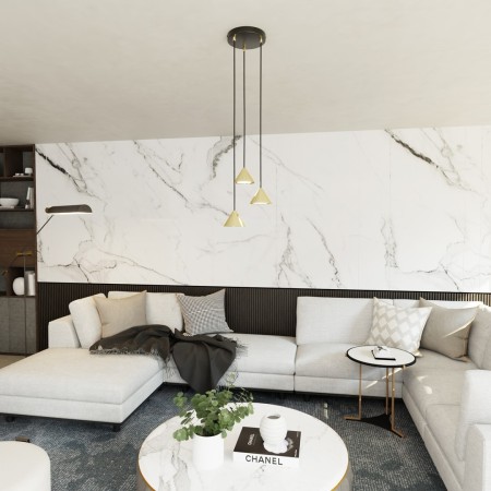 Emibig ELIT 3 PREMIUM GOLD EM1329/3PREM kolor czarny z kategorii lampy wiszące