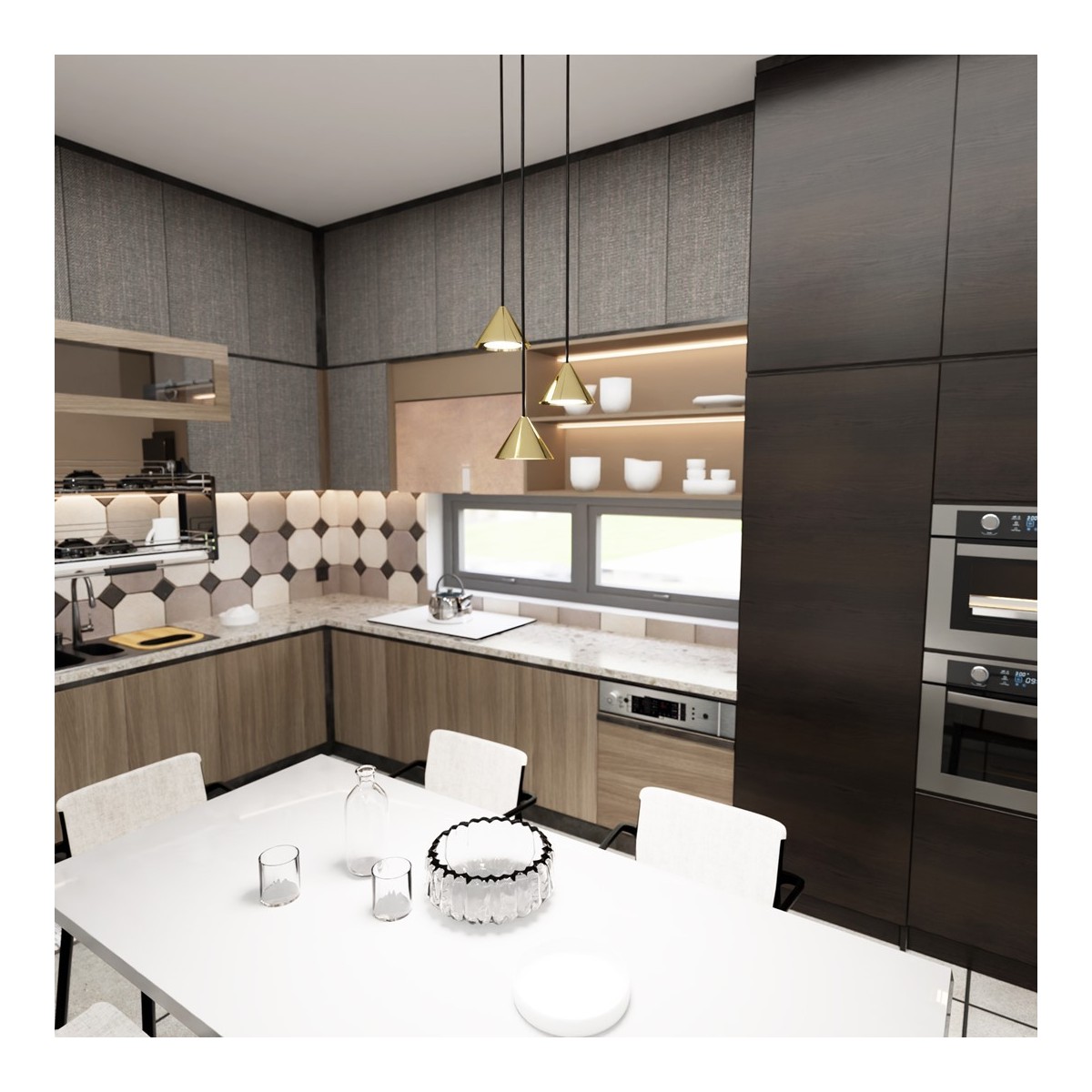 Emibig ELIT 3 PREMIUM GOLD EM1329/3PREM kolor czarny z kategorii lampy wiszące