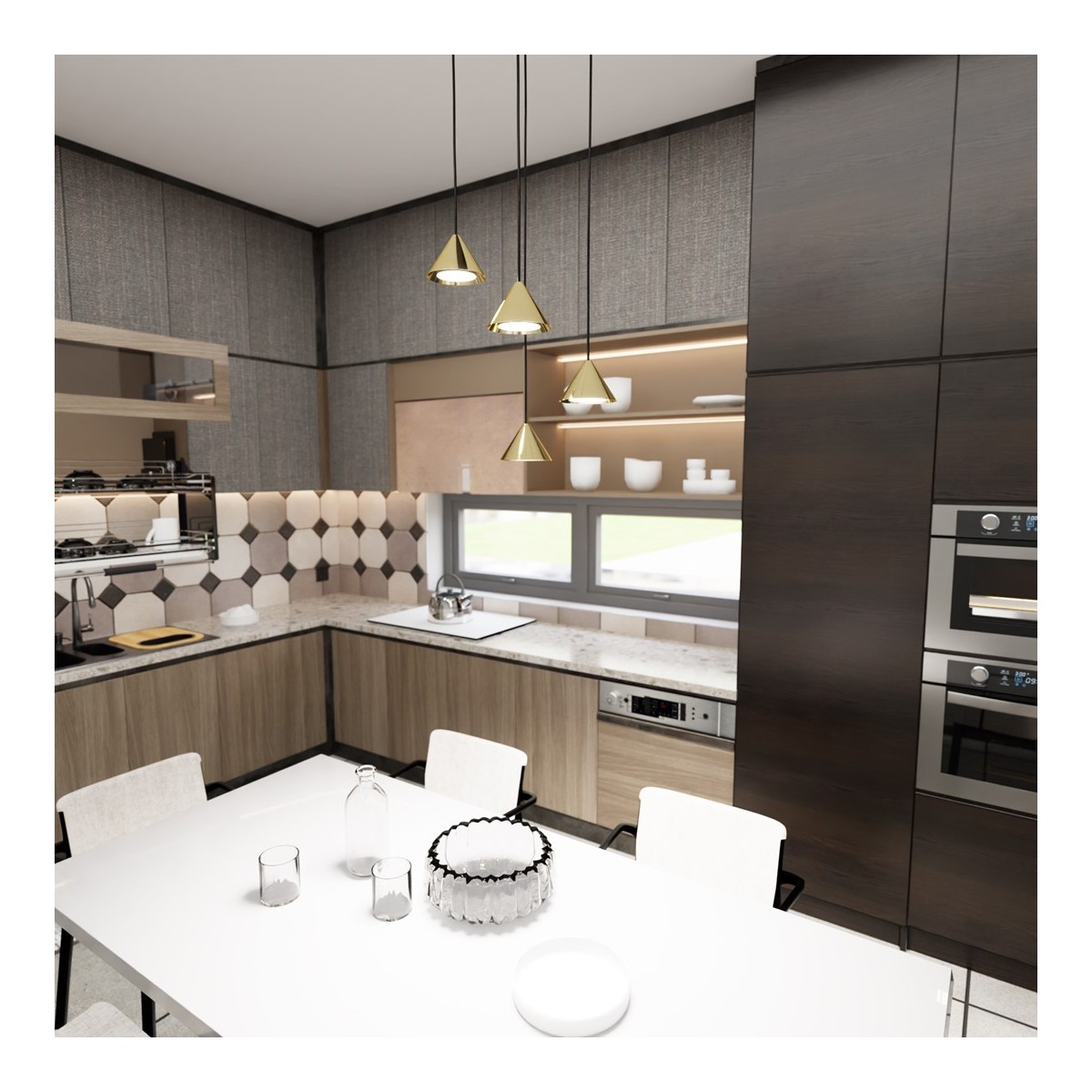 Emibig ELIT 4 PREMIUM GOLD EM1329/4PREM kolor czarny z kategorii lampy wiszące