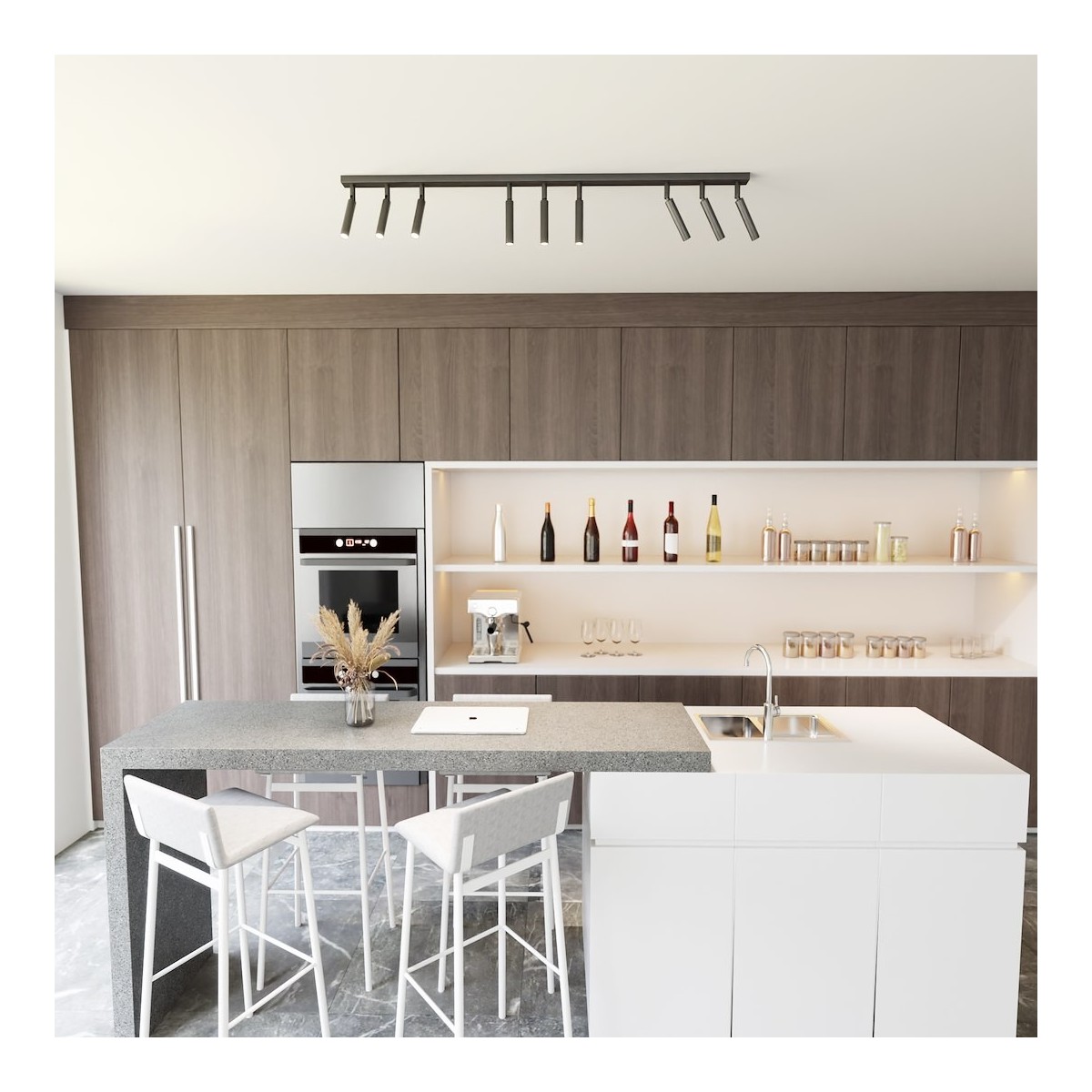 Emibig IVI 9 BLACK EM1351/9 kolor czarny z kategorii lampy sufitowe