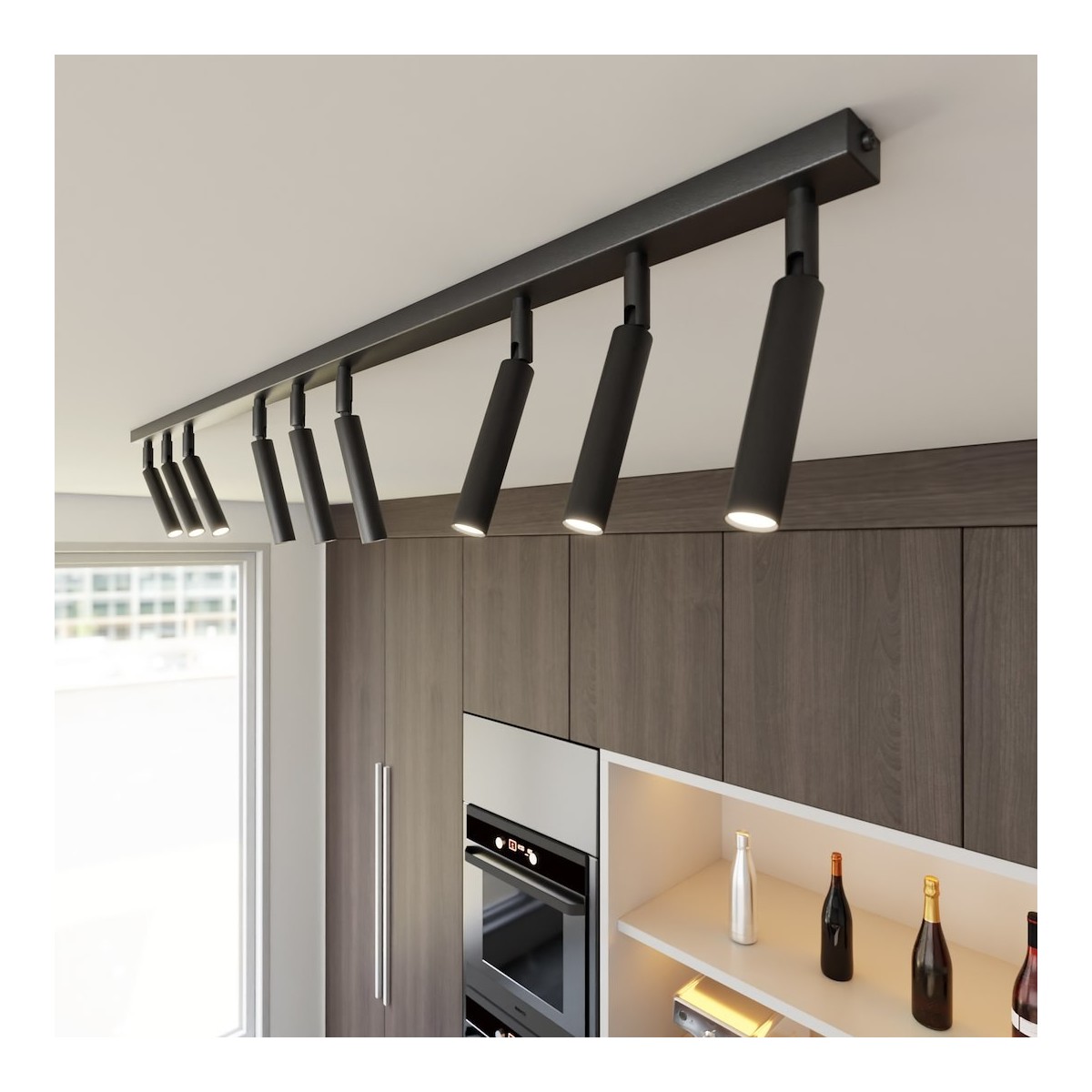 Emibig IVI 9 BLACK EM1351/9 kolor czarny z kategorii lampy sufitowe