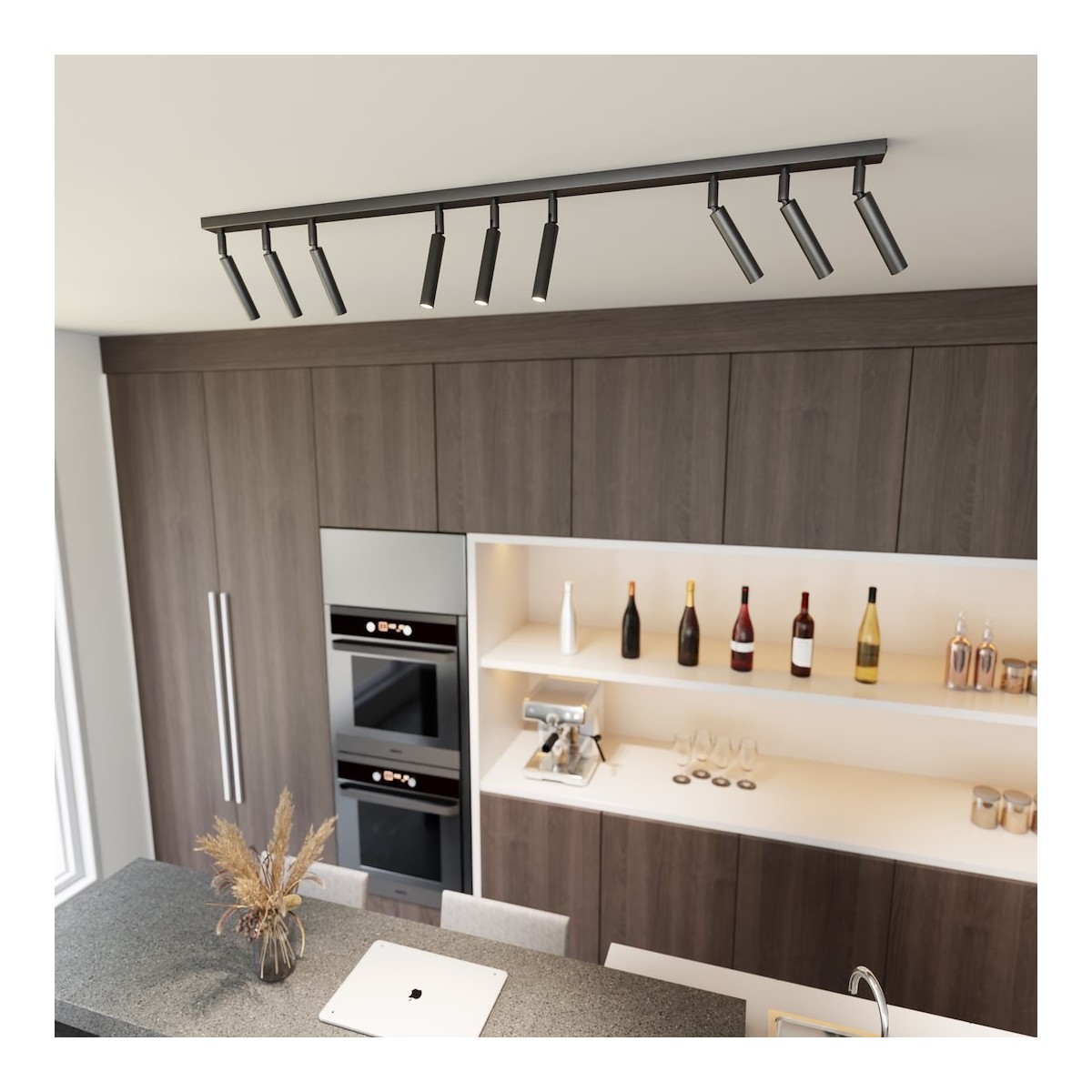 Emibig IVI 9 BLACK EM1351/9 kolor czarny z kategorii lampy sufitowe