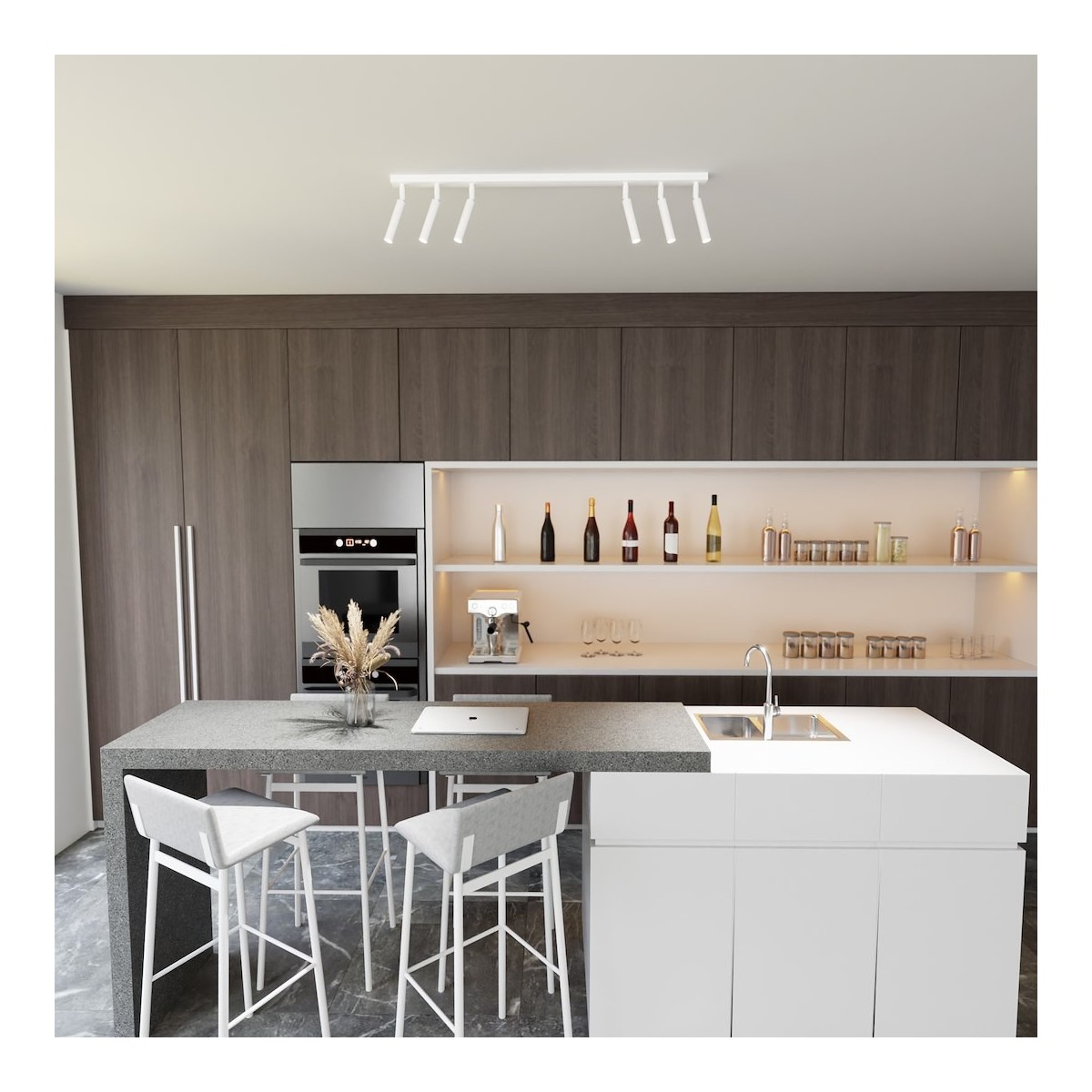 Emibig IVI 6 WHITE EM1352/6 kolor biały z kategorii lampy sufitowe