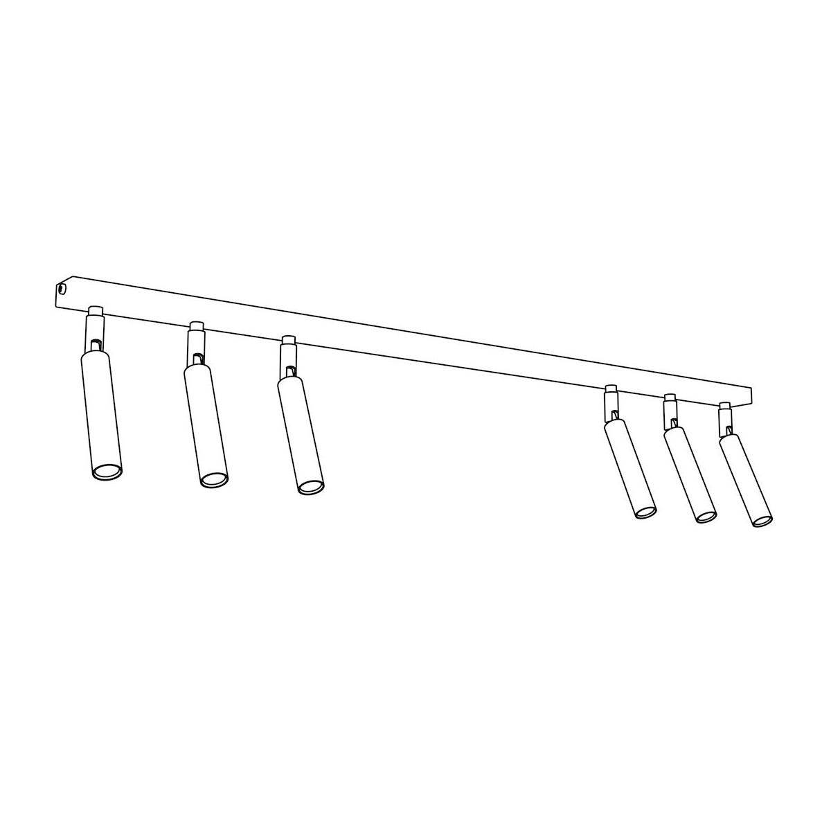 Emibig IVI 6 WHITE EM1352/6 kolor biały z kategorii lampy sufitowe