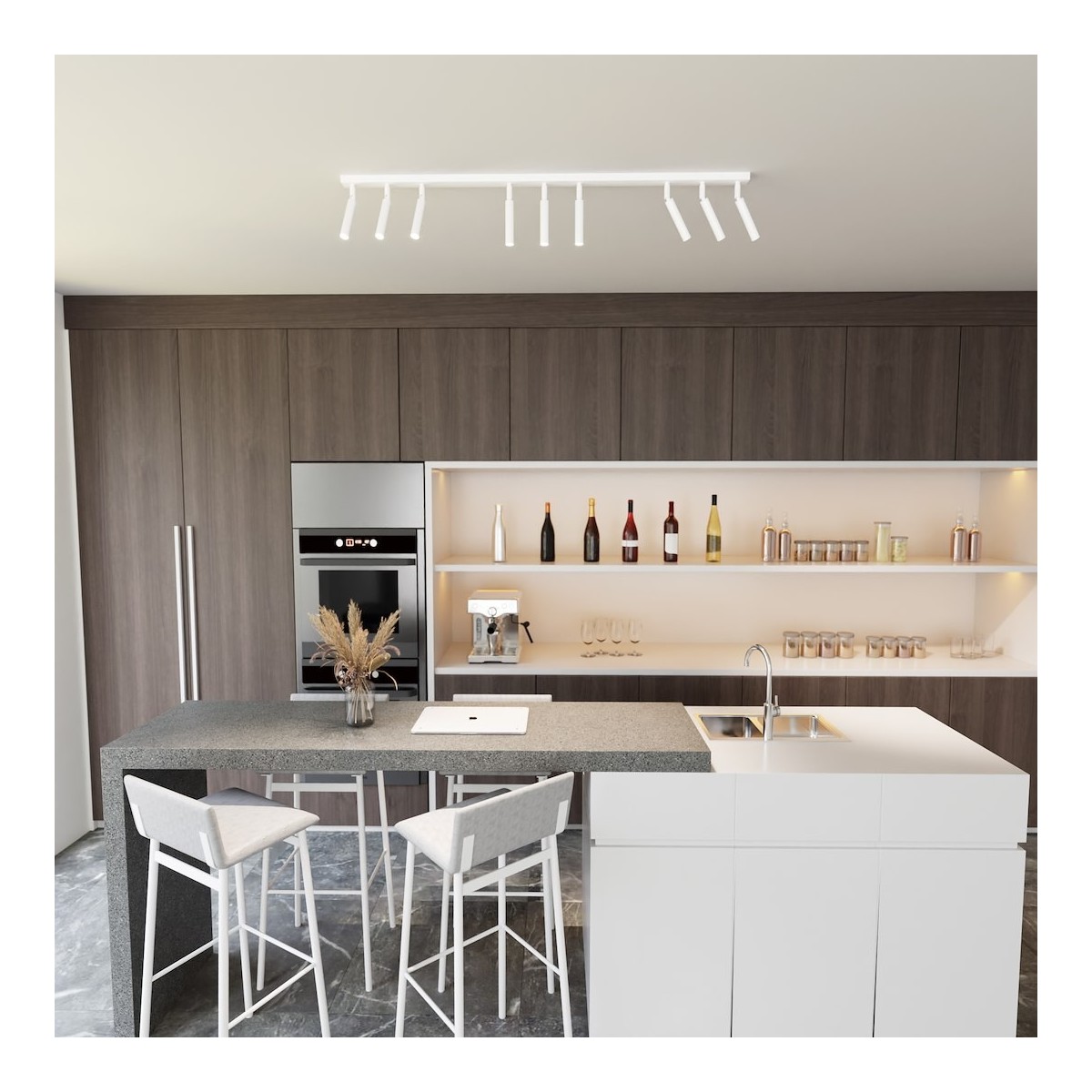 Emibig IVI 9 WHITE EM1352/9 kolor biały z kategorii lampy sufitowe